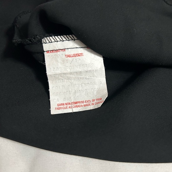 Vintage Y2K Whimsigoth Suzy Shier Black Sheer Blouse Flowy Bell Sleeves Tie Neck - Picture 5 of 7